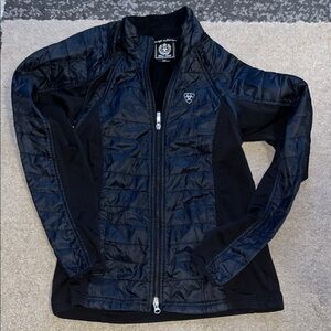 Ariat Women's Convertible Quilted Black vest/jacket - GUC